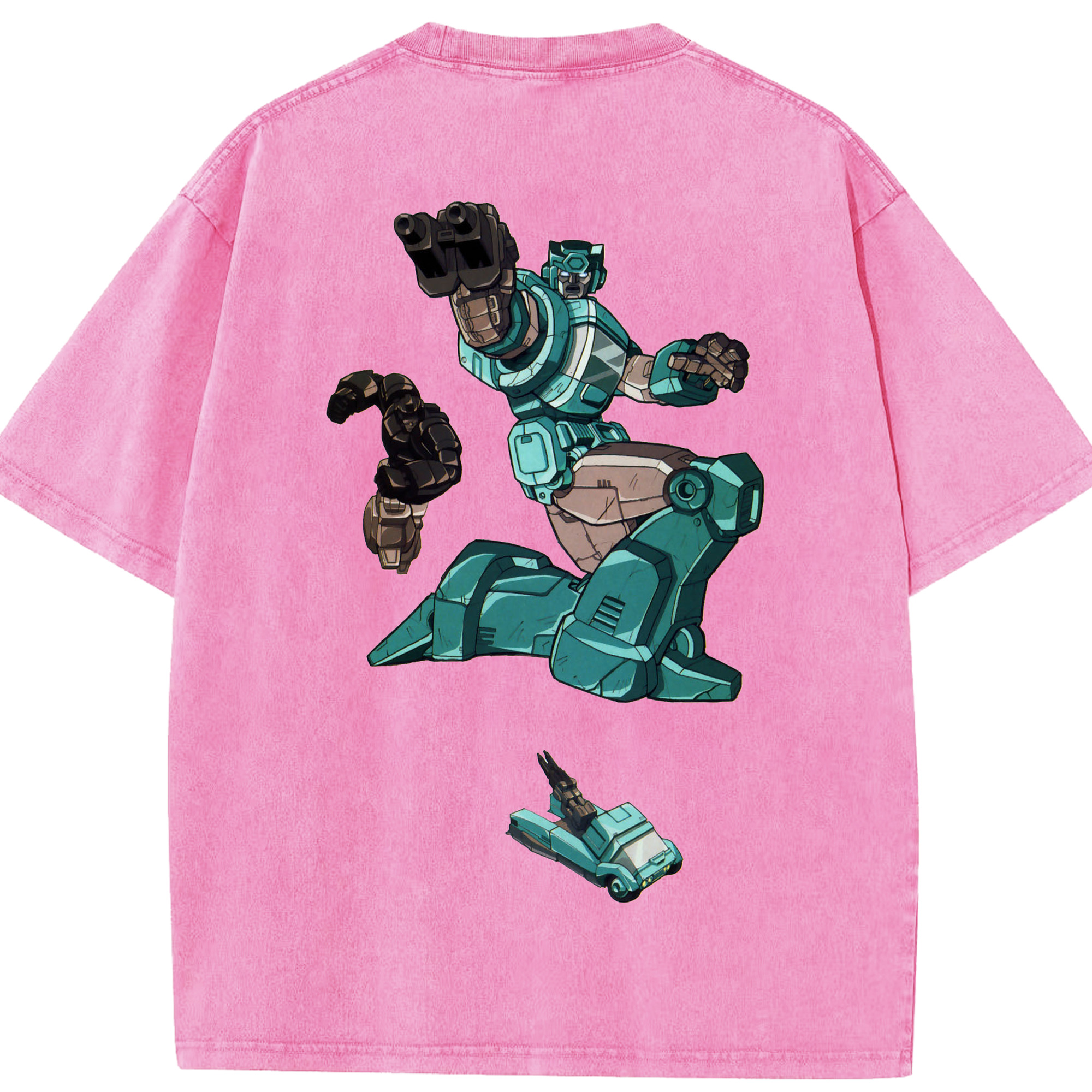 （画像用）  綿100% ヴィンテージ風 半袖Tシャツ（背面プリント）